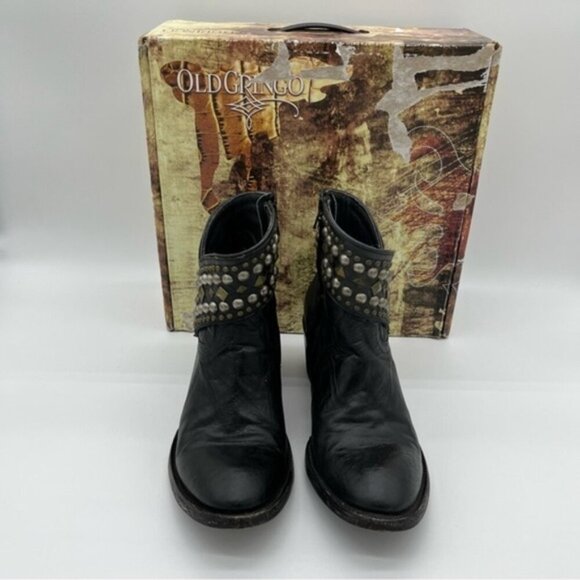 Old Gringo Mini Belinda‎ Western Boots in Black Women Size 7 - Picture 9 of 13